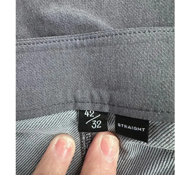 Public Rec Men's Gray Button Up Straight Pants Size 42 x 32 - Picture 3 of 4